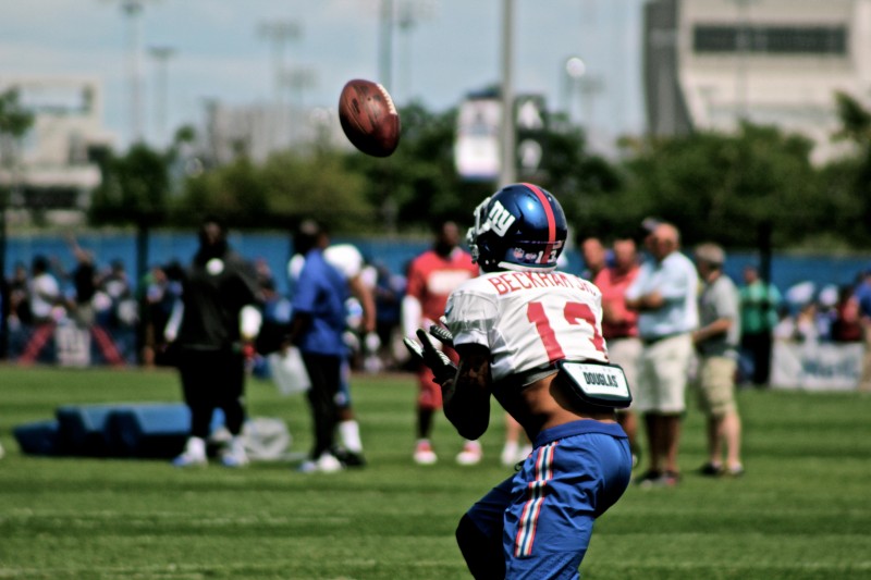 Odell Beckham Jr. receiving kickoffs in practice Credit: BOBBY O'HARA/PureSportsNY