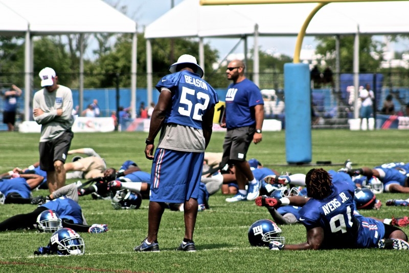 Jon Beason passed his physical and is ready to see game action.  Credit: BOBBY O'HARA/PureSportsNY