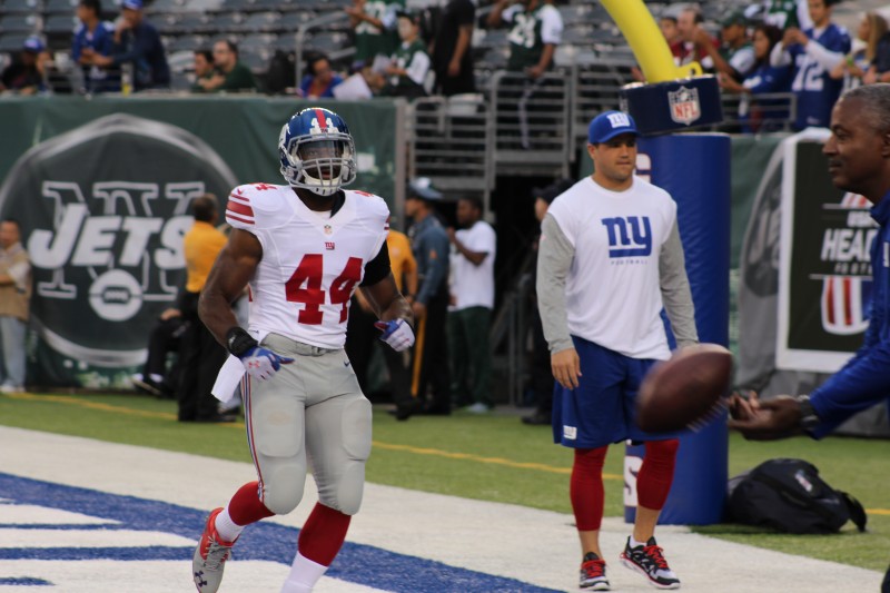 Andre Williams ran for 49 yards and a touchdown Friday night vs the Jets