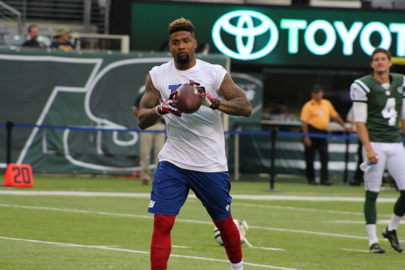 Odell Beckham Jr is doing everything he can do to return. Credit: BOBBY O'HARA/PureSportsNY