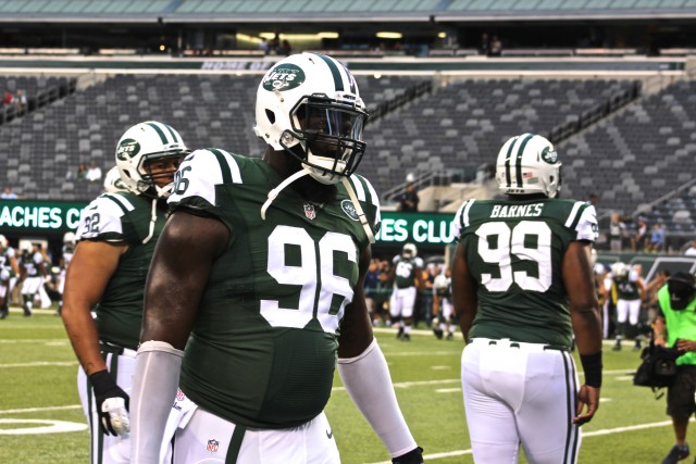 Jets defensive front will be key to stopping the Raiders two headed monster rushing attack. Credit BOBBY O'HARA/PureSportsNY