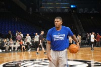 Joe Johnson in warm-ups looking to come out of his slump. Photo Sherman Gomez/PureSportsNY