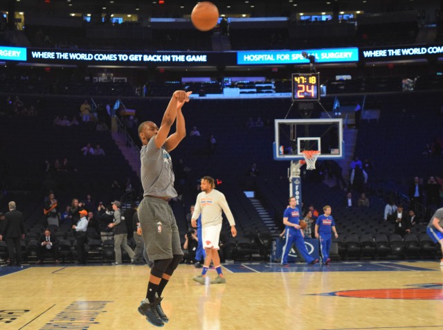 (Photo Credit: Barry Holmes/PureSportsNY) Walker torched the Knicks Wednesday night.