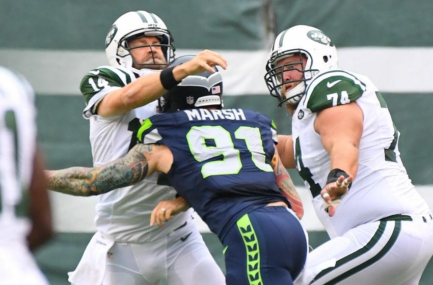 (Photo Credit: Robert Deutsch-USA TODAY Sports) Fitzpatrick was hit multiple times last Sunday by the Seattle defense.