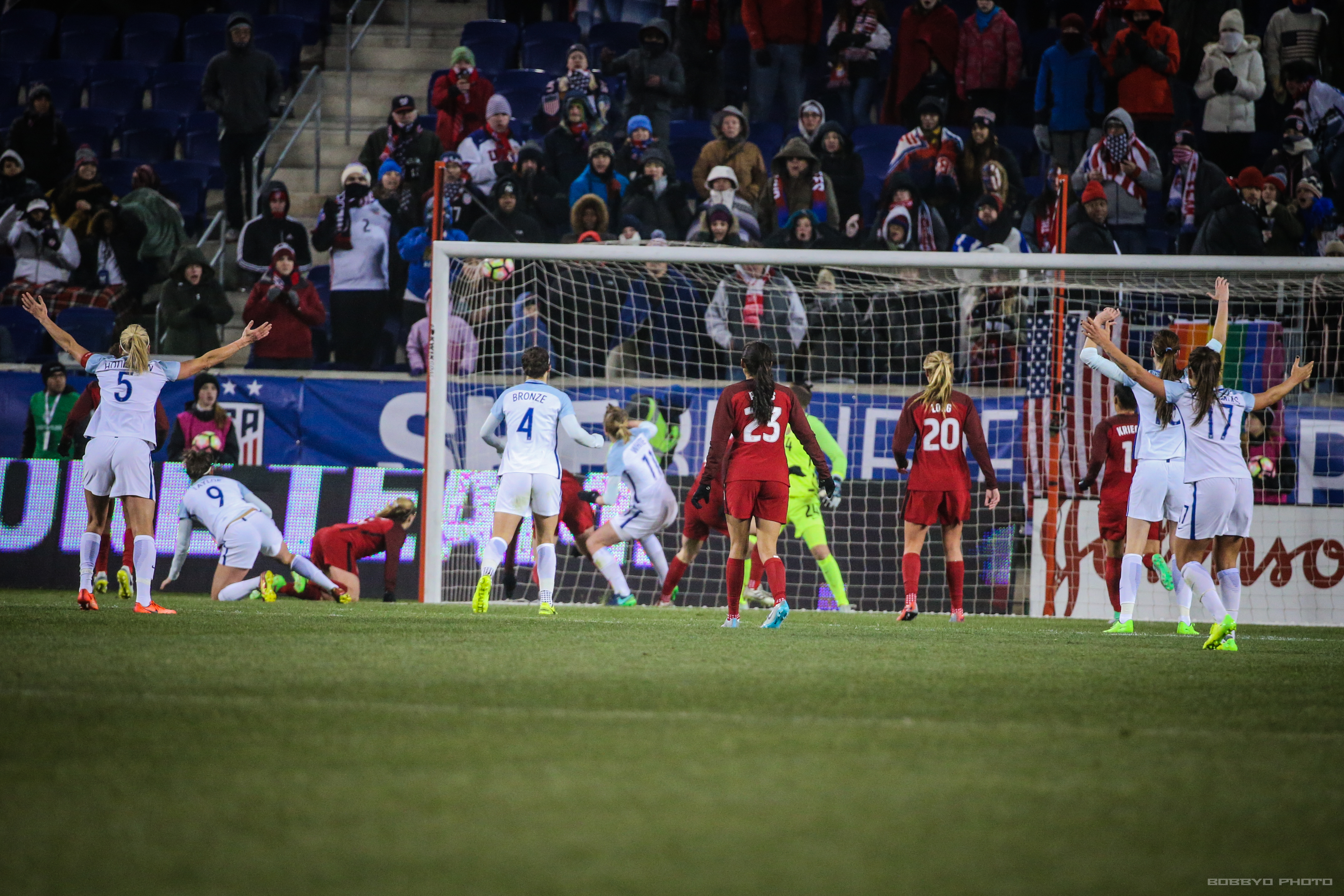 England Goes up 1-0 in the 89th Minute. Photo (Bobby O'Hara/ PureSportsNY)