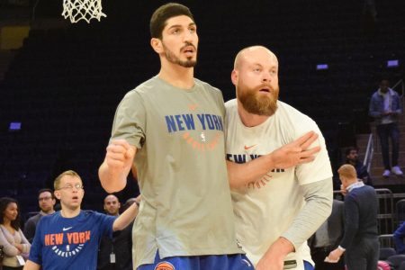 (Photo Credit: Barry Holmes/PureSportsNY) Kanter has been the backbone for the Knicks this season.