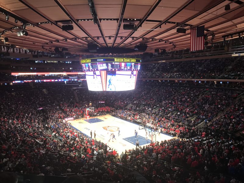 The Garden was sold out to watch St. John’s vs Duke. Photo ATH